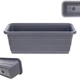 Kadax Blumenkasten 40 x 11,5 x 14,5 cm Anthrazit