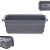 Kadax Blumenkasten 40 x 11,5 x 14,5 cm Anthrazit