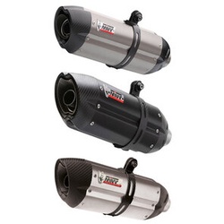 MIVV Suono Auspuffsystem mit EG-BE Edelstahl, Schwarz, Titan