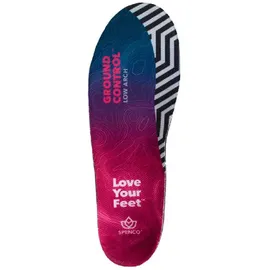 Spenco Ground Control Low Arch Einlegesohle 1 Paar Schwarz/Purple EU 40-42