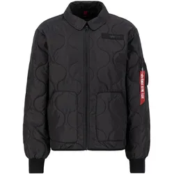 Fieldjacket ALPHA INDUSTRIES "Alpha Industries Men - Field Jackets ALS Jacket", Herren, Gr. S, schwarz, Obermaterial/Futter: 100% Polyester, Jacken