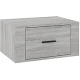 vidaXL Wand-Nachttisch Grau Sonoma 50x36x25 cm