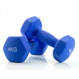 Jocca - Hantelset 4kg Set of two dumbbels of 4kg each one kraftraining kurzhanteln dumbbells 1564 blau