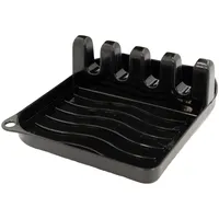 Intirilife Kochlöffelablage Schwarz 14 x 12,5 x 4,8 cm Kunststoff