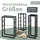 holz4home Kaminholzregal Metall 150 x 25 x 40 cm inkl. Ofenhandschuh Schwarz