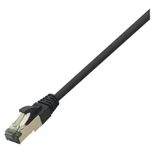 Logilink CQ8063S RJ45 Netzwerkkabel, Patchkabel CAT 8.1 S/FTP 3.00 m Schwarz Halogenfrei 1 St.