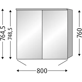 Sanipa Arnd 80 cm grau