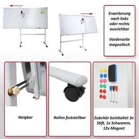 MCW Whiteboard C85b 186 x 167 cm Weiß