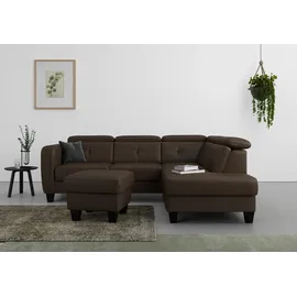 sit&more Stauraumhocker Belluci 58 x 48 x 58 cm Braun