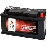 SIGA Blei Akku 12V 100Ah AGM Gel Batterie Solarbatterie Wohnmobil Mover Boot Versorgungsbatterie