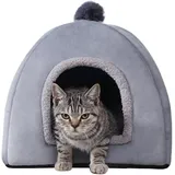 Haustierhaus, Katzenbetten, Outdoor-Katzenhaus, Unterschlupf für streunende Katzen, faltbares Katzenhaus für den Außenbereich, warme Katzenhäuser (S)