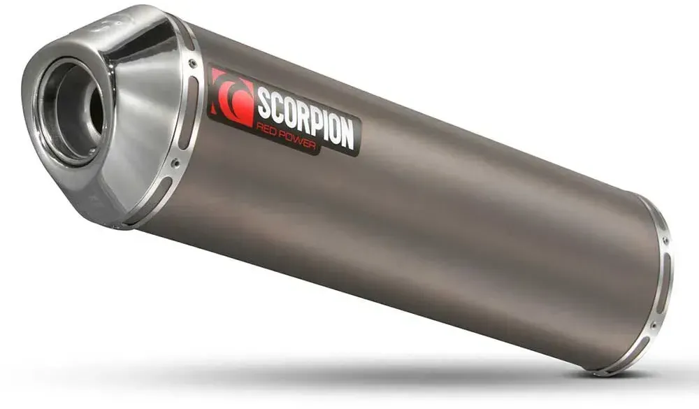 Scorpion Exhausts Factory Oval Titanium/stainless Steel Er-6 N/f 06-11 Nicht Homologierter Slip-on-schalldämpfer - Natural - Not Homologated