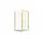 Buylando Emma U-Form Duschkabine 80 x 120 cm rechts gold transparent