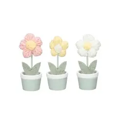 Deko Blume im Topf sortiert 661209000995 4x9,5cm