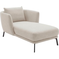 SCHÖNER WOHNEN-Kollektion Chaiselongue Pearl - 5 Jahre Hersteller-Garantie, auch in Bouclé, Maße (B/H/T): 101/71/161 cm, Füße aus Metall weiß