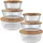 ideoon home Vorratsdose rund 1400 ml 6 St.