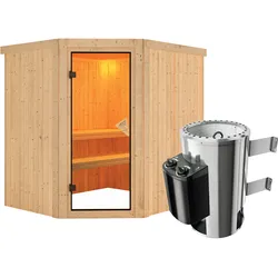 Karibu Sauna Lilja 3,6kW230VOfen Steuerung Ohne Dachkranz