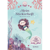Herlitz Stickerheft A5 Meerjungfrau 150 wiederablösbare Sticker