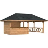Palmako Bianca 16,6 m2 Set 3 Hellbraun tauchimprägniert