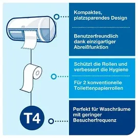 TORK Kleinrollen Toilettenpapier T4 Advanced 2-lagig 8 Rollen