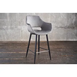 KAWOLA Barhocker ZAJA Barstuhl Sitzhöhe 76 cm Velvet