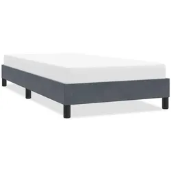 Bettgestell ohne Matratze Dunkelgrau 90x220 cm Samt