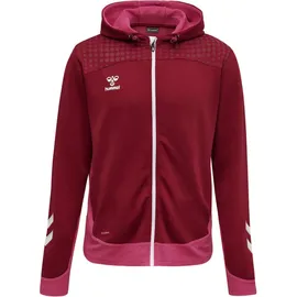 hummel LEAD Zip Polyester Hoodie biking red S