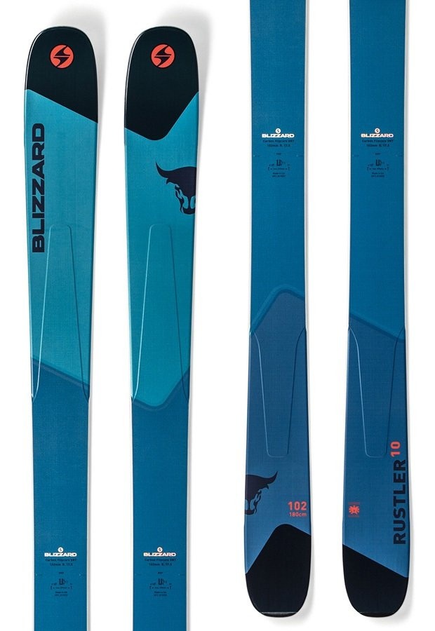 Blizzard Rustler 10 Freerideski (Flat) - light blue