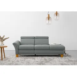 Recamiere HOME AFFAIRE "Lindgren", grau, B:206cm H:84cm T:93cm, 100% Polyester, Sofas, wahlweise motorische TV-Funktion, Bettkasten und Kopfteilverstellung