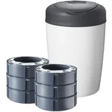 TOMMEE TIPPEE Windeleimer Simplee Sangenic mit 6 Nachfüllkassetten, Weiß