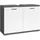 byLIVING Waschbeckenunterschrank Nebraska, Breite 80 cm, anthrazit/weiß