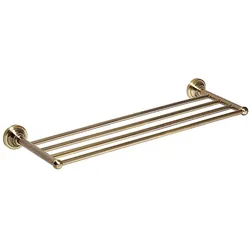 Brillantbad BETRO BRONZE Handtuchhalter Messing Bronze 665x65x225 mm für Bad & Küche >> zum Bohren