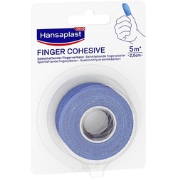 Hansaplast Selbsthaftender Fingerverband 2,5 cm x 5 m Blau