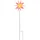 vidaXL LED-Weihnachtsstern mit Erdspieß Faltbar Rot 57 cm