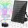 poposoap Solar Springbrunnen 8 W mit Akku-Backup 1,2 m Schlauch 8 Düsen