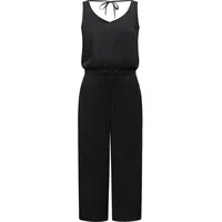 Ragwear Jumpsuit Suky schicker, langer Damen Overall mit Tunnelzug schwarz M (38)