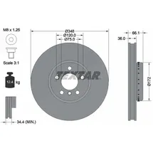Textar Bremsscheibe 92253725