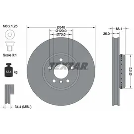 Textar Bremsscheibe 92253725