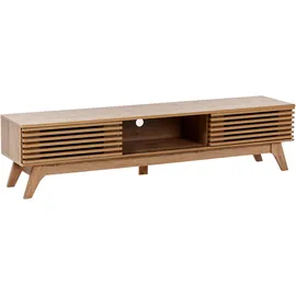 Beliani Toledo TV-Möbel 180 x 40 x 44 cm Braun Holzwerkstoff