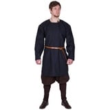 Battle Merchant Wikinger-Kostüm Wikinger Tunika, Viborg Rekonstruktion, dunkelblau XL schwarz XL | XL