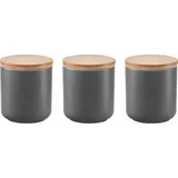 Zeller Gewürzbehälter 3-tlg 8,5 cm Grau