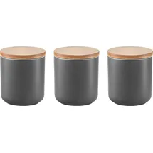 Zeller Gewürzbehälter 3-tlg 8,5 cm Grau
