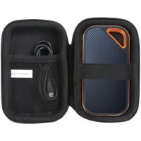 Khanka Tasche für Sandisk Extreme Pro Portable SSD 500GB 1TB 2TB 4TB Externe Festplatte Case Festplattentasche (für Extreme Pro, mit Netztasche)