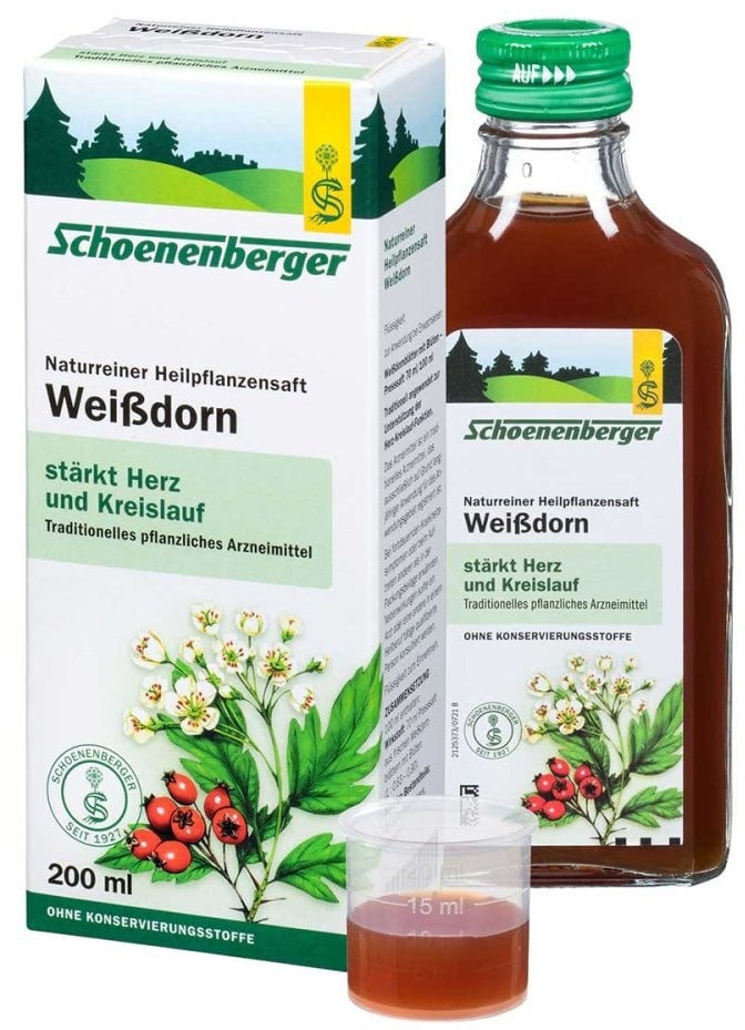 Schoenenberger Naturreiner Heilpflanzensaft Weißdorn