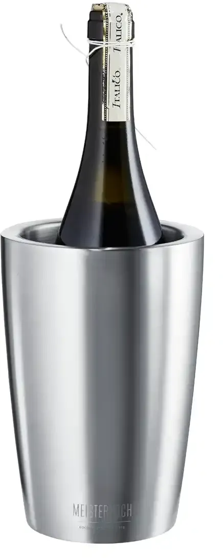 Meisterkoch Flaschenkühler  CENA , silber , Edelstahl , Maße (cm): H: 19,5  Ø: 13