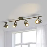 LINDBY Leonor, 4-flg., grün, Metall, 78 cm