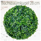 DECOVEGO Deko Buchsbaum 28 cm Künstlich Buchsbaumkugel Kugel Künstliche Pflanzen Pflanze Buchskugel Kunstpflanze Buchskugel