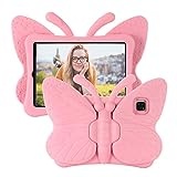 Tading Butterfly Kids iPad Hülle für iPad Pro 11 Zoll (2022/2021/2020, 4./3./2. Generation), iPad Air 5./4. Generation Hülle 10,9 Zoll 2022 2020, stoßfester Eva-Schaum-Ständer, niedliche Hülle für