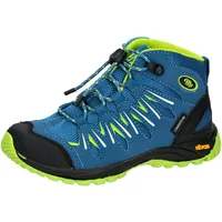 Brütting Expedition Kids High Traillaufschuhe, Petrol/Lemon, 33