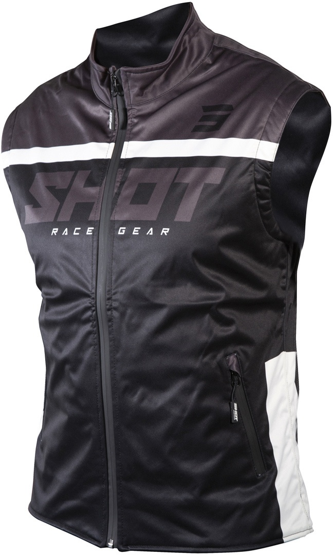 Shot Bodywarmer Lite 2.0 Motorcross Vest, zwart-wit, S Voorman